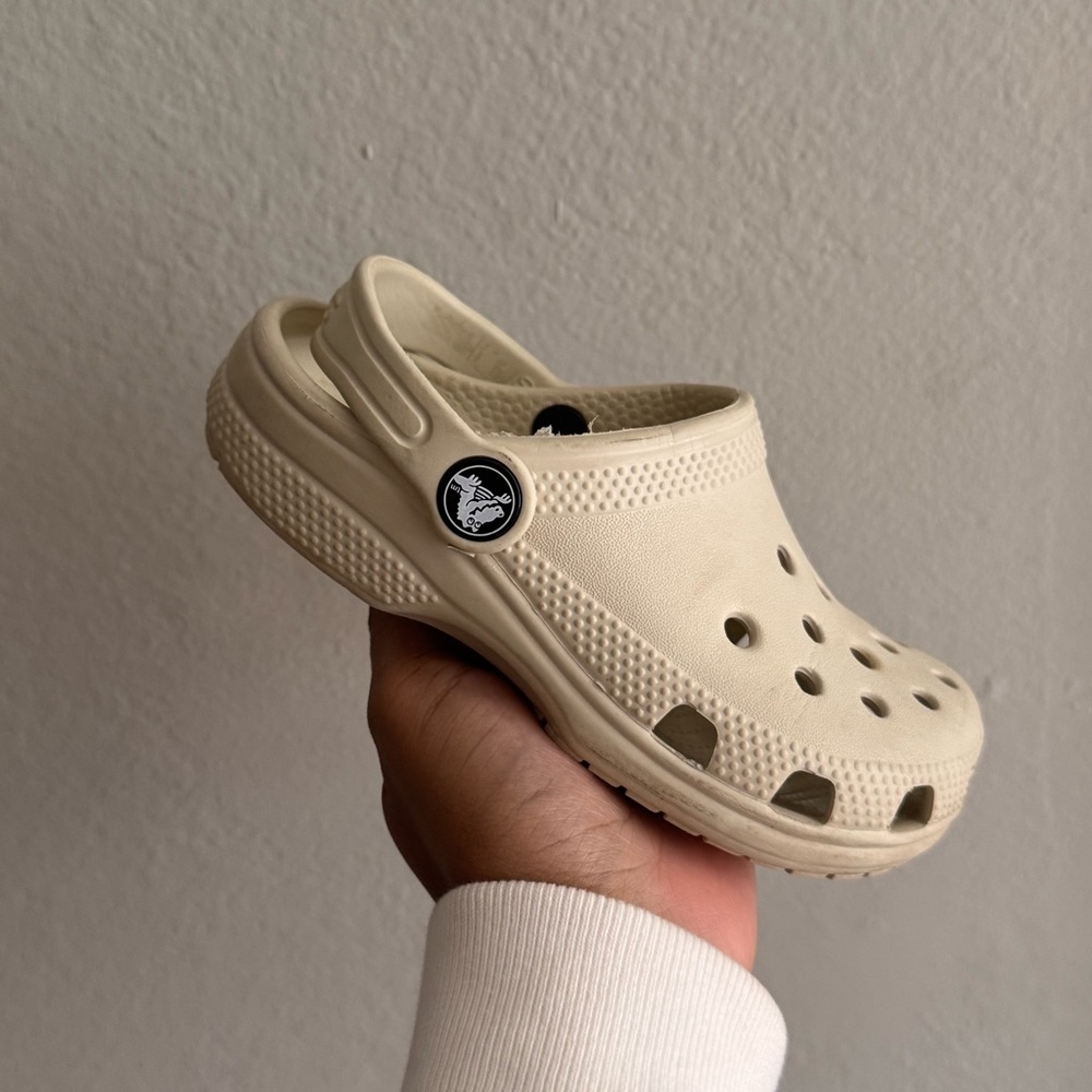 Beige Toddler Crocs | 10C